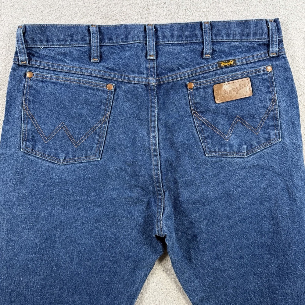 Wrangler Jeans Mens 36x30 (Fit 34x29) Blue 13MWZ Cowboy Western Rodeo Denim Work
